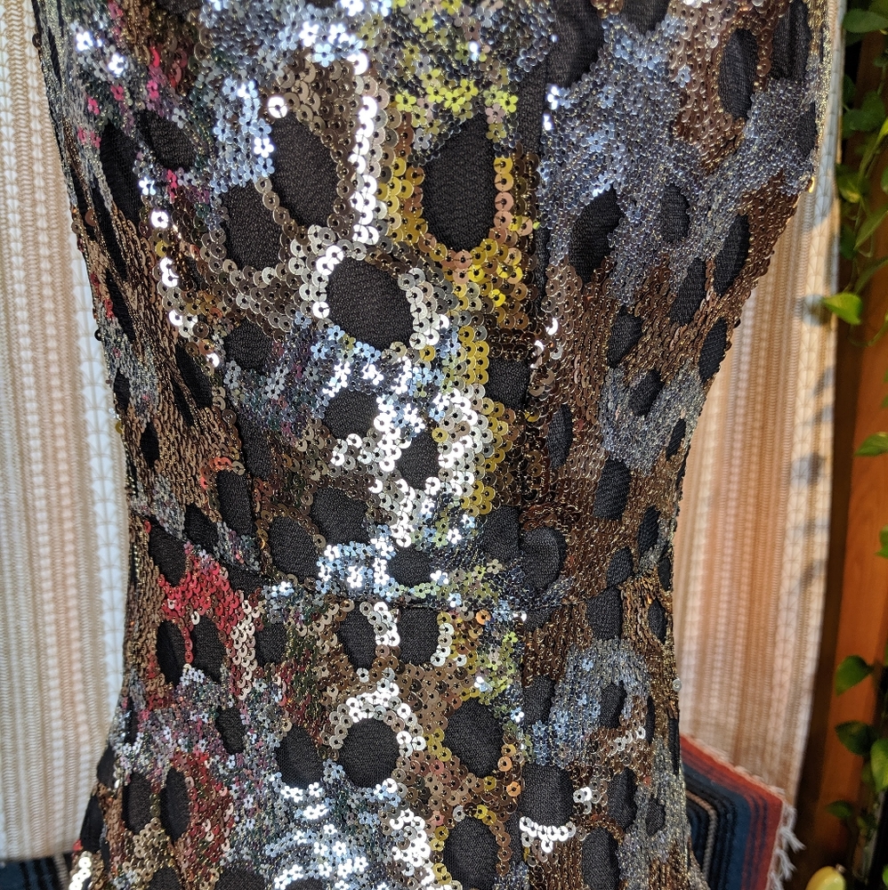 Bronx and Banco Nina Sequin Fit & Flare Dress - Picture 6 of 7